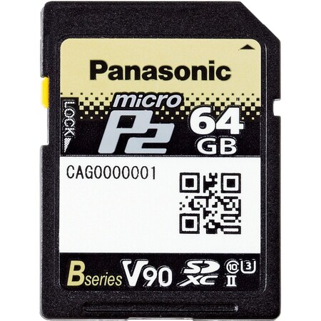 Panasonic 64Gb B Series Microp2 Card AJ-P2M064BG